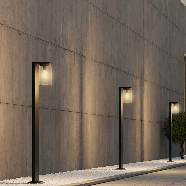 TRIO ARDILA standing garden lamp with twilight sensor