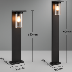 TRIO ARDILA lampa ogrodowa stojąca z czujnikiem zmierzchu