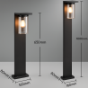 TRIO ARDILA lampa ogrodowa stojąca z czujnikiem zmierzchu
