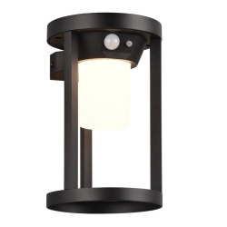 TRIO CARMO LED solar wall lamp with IP54 motion sensor
