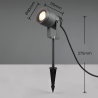 TRIO MAREB LED garden spotlight with adjustable anthracite