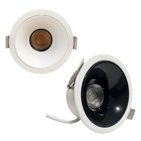 SLED lampa wpuszczana oczko LED 7W biała, czarna 3000K-4000K
