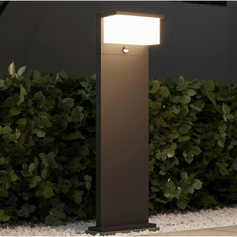 TRIO NESTOS LED garden lamp with motion sensor, 45/80cm