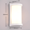 TRIO PUELO outdoor wall lamp E27 bulb white, black