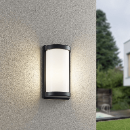 TRIO PUELO outdoor wall lamp E27 bulb white, black