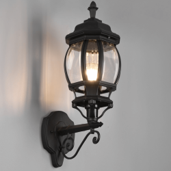 TRIO ELVO outdoor wall lamp E27 60W in matte black