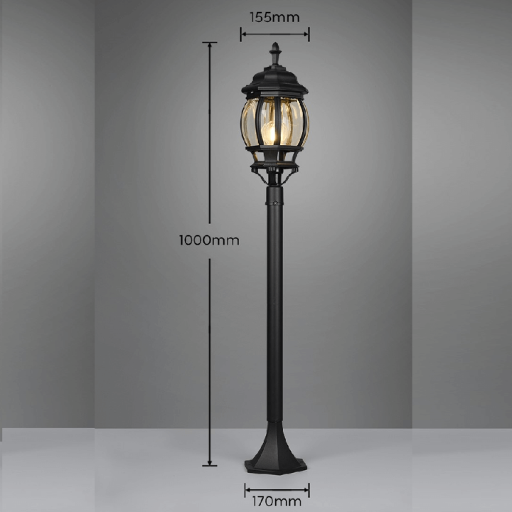 TRIO ELVO standing garden lamp 100cm, E27 bulb max 60W