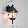 TRIO LIVENZA elegant outdoor wall lamp E27 bulb black