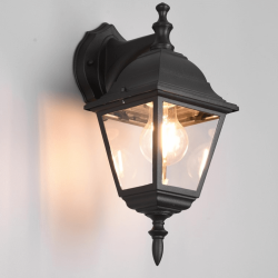 TRIO LIVENZA elegant outdoor wall lamp E27 bulb black