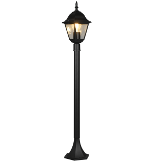 TRIO LIVENZA czarna lampa ogrodowa stojąca 100cm aluminium