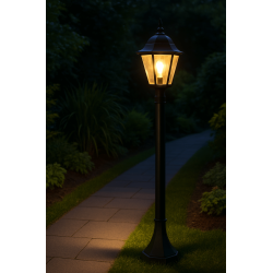 TRIO LIVENZA black garden standing lamp 100cm aluminum