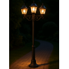 TRIO LIVENZA black garden standing lamp 200cm 3xE27