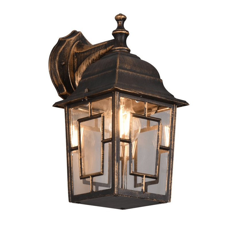 TRIO VOLTURNO rusty outdoor wall lamp, E27 bulb