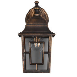 TRIO VOLTURNO rusty outdoor wall lamp, E27 bulb