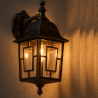 TRIO VOLTURNO rusty outdoor wall lamp, E27 bulb