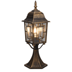 TRIO VOLTURNO rusty standing garden lamp, E27 bulb