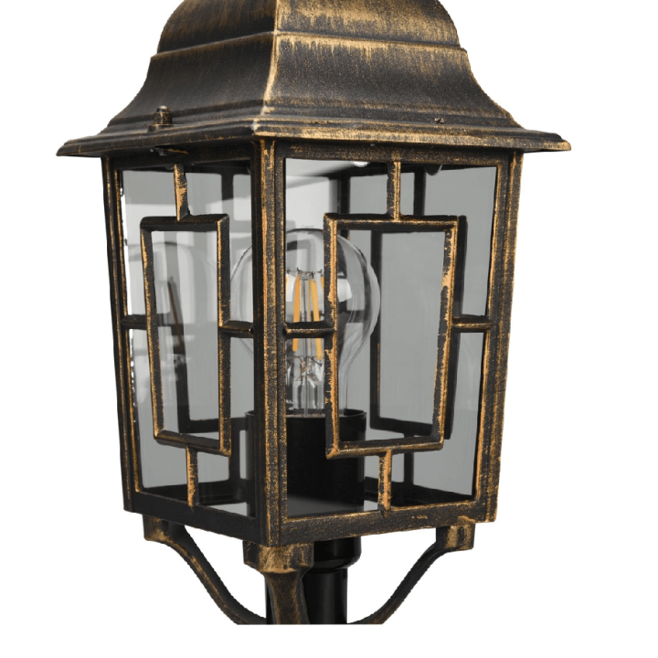 TRIO VOLTURNO rusty standing garden lamp, E27 bulb