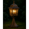 TRIO VOLTURNO rusty standing garden lamp, E27 bulb