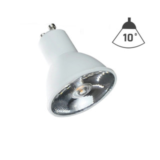LED bulb GU10 6W narrow beam angle 10&deg; 3000K, 4000K