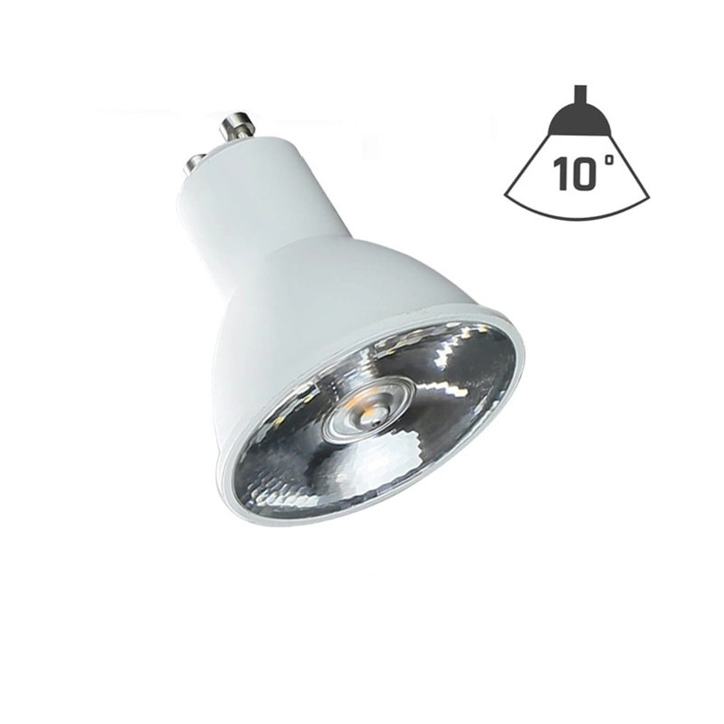 Żarówka LED GU10 6W wąski kąt świecenia 10° 3000K, 4000K