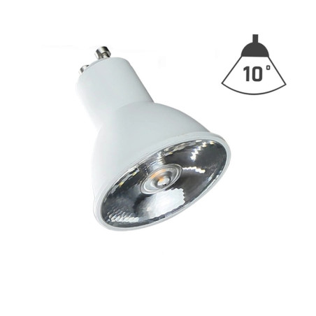 Żarówka LED GU10 6W wąski kąt świecenia 10° 3000K, 4000K