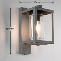 TRIO LUNGA outdoor wall lamp with twilight sensor IP44