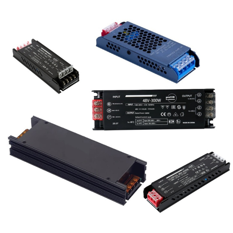 Zasilacz zewnętrzny 48V do szyn magnetycznych 100W-300W