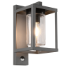 TRIO LUNGA anthracite outdoor wall lamp with motion sensor