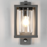 TRIO LUNGA anthracite outdoor wall lamp with motion sensor