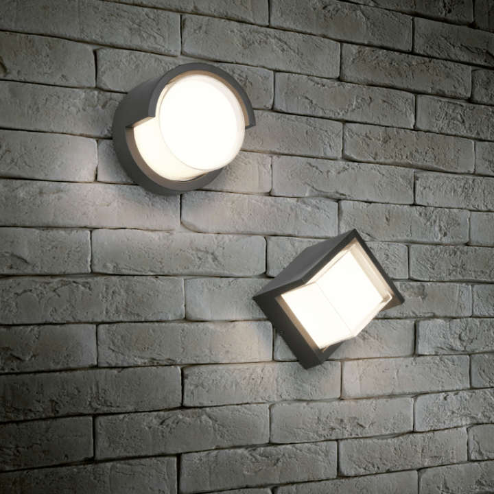 TRIO PUNO kinkiet zewnętrzny LED 800lm 3000K 8W czarny IP54