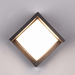 TRIO PUNO LED outdoor wall lamp 800lm 3000K 8W black IP54