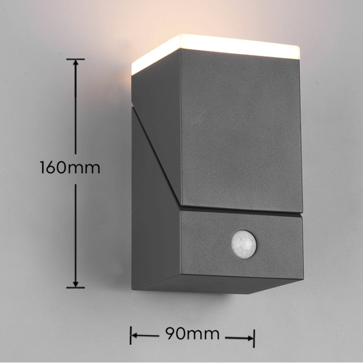 TRIO AVON adjustable outdoor wall lamp with motion sensor