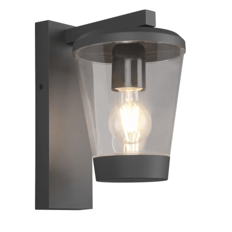 TRIO CAVADO outdoor wall lamp E27 bulb IP44 anthracite TRIO CAVADO outdoor wall lamp E27 bulb IP44 anthracite