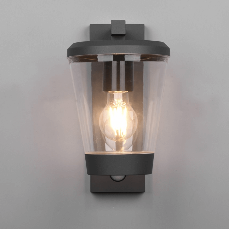 TRIO CAVADO outdoor wall lamp E27 with motion sensor