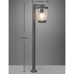 TRIO CAVADO garden standing lamp 100cm E27 anthracite