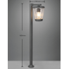 TRIO CAVADO lampa ogrodowa stojąca 100cm E27 antracyt