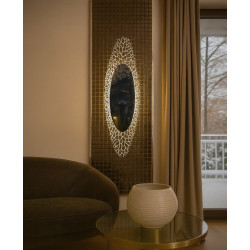 ADANI kinkiet Mirror 50cm złoty, chrom 2xG9