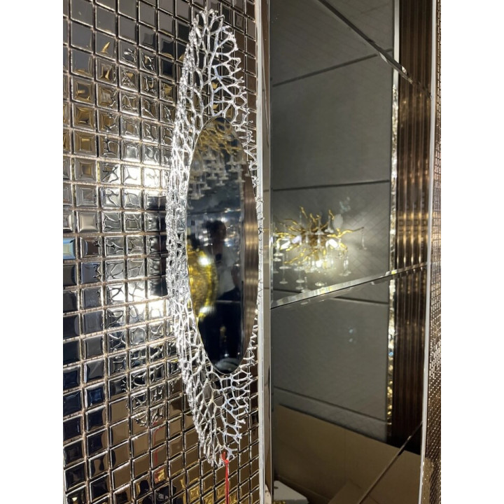 ADANI Mirror elegancki kinkiet 50cm złoty, chrom 2xG9