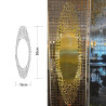 ADANI kinkiet Mirror 50cm złoty, chrom 2xG9