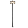 TRIO CAVADO lampa ogrodowa stojąca 220cm 3xE27 antracyt