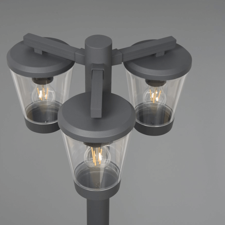 TRIO CAVADO lampa ogrodowa stojąca 220cm 3xE27 antracyt