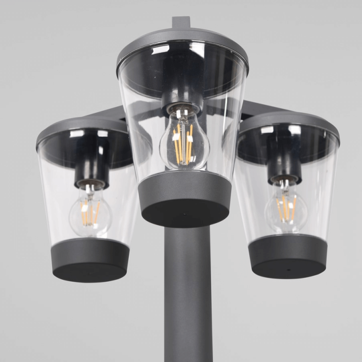 TRIO CAVADO lampa ogrodowa stojąca 220cm 3xE27 antracyt