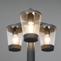 TRIO CAVADO lampa ogrodowa stojąca 220cm 3xE27 antracyt