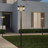 TRIO CAVADO lampa ogrodowa stojąca 220cm 3xE27 antracyt