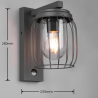TRIO TUELA outdoor wall lamp E27 with motion sensor