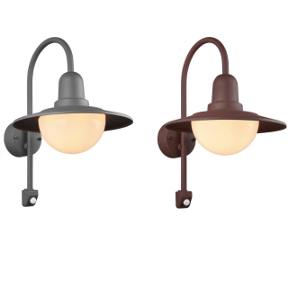 TRIO NORMAN E27 outdoor wall lamp with motion sensor