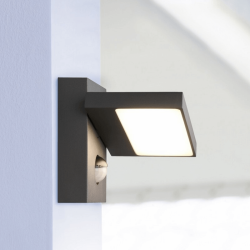 TRIO HORTON adjustable outdoor wall lamp with motion sensor