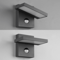 TRIO HORTON adjustable outdoor wall lamp with motion sensor