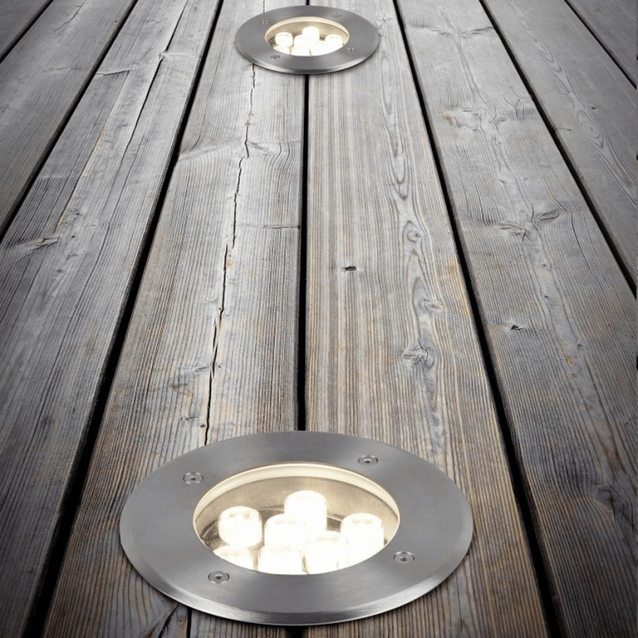 TRIO BELAJA oprawa gruntowa LED IP65 srebrna &Oslash;11,5/16cm