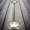 TRIO BELAJA oprawa gruntowa LED IP65 srebrna Ø11,5/16cm
